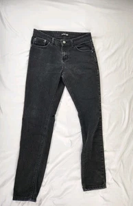 Cuidado Con El Perro Black Denim Jeans Slim Fit Stretch Size 30 - Picture 1 of 13