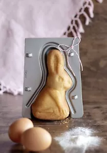 Ostern Hase Osterhäschen 3D Metall Backform Kuchen Rührkuchen We love baking - Bild 1 von 6