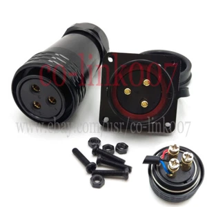 WEIPU SA28 3Pin Panel Mount Electrical Wire Connector,Aviation Plug and Socket - Picture 1 of 8