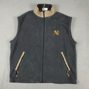 Eastern Mountain Sports Vest Mens Size Large Gray Fleece Full Zip Up Jacket * - Picture 1 of 9
