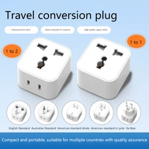 Travel Adapter Plug Converter AU UK US To EU Plug AC Electrical Socket Outlet - Afbeelding 1 van 21