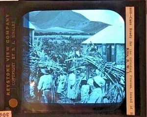 Keystone Magic Lantern Glass Slide 14468 Grinding Process St Kitts BWI #306 - Picture 1 of 1
