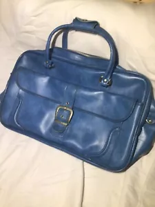 Equipaje de mano vintage Sears Bolso de noche�� Azul 20x6x12 - Imagen 1 de 5