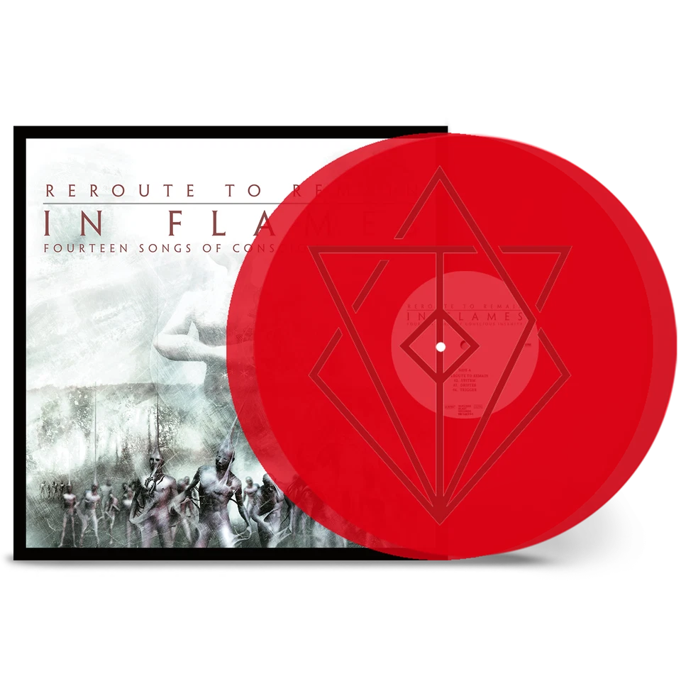 In Flames 'Reroute To Remain' 2LP Vinyle gravé rouge transparent 180 g - Photo 1/1
