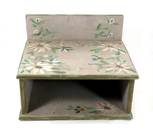 WOOD FLORAL SHABBY BUT CHIC DESIGN HAND PAINTED PHONE STAND PHONE BOOK 00151010 - Picture 1 of 8