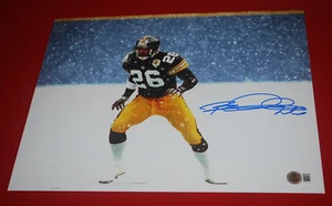 ROD WOODSON Pittsburgh Steelers Signed 11x14 Photo Beckett Witnessed 2W841975 - Picture 1 of 3