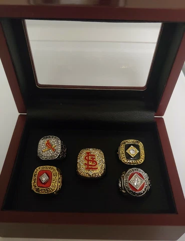 St Louis Cardinals - World Series 5 Ring Set With Display Box.. Pujols Andujar Cover