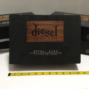 Diesel Esteli Puro Cigar Box Empty Wood Valet Stash Crafts Organization Storage - Picture 1 of 8