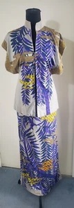 Vintage Bolhan 1970s Two Piece Maxi Dress Womens Size 42 - Picture 1 of 16