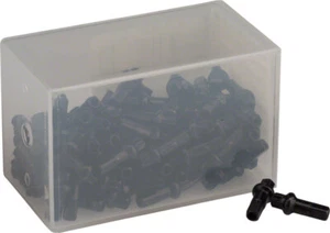 DT Swiss Squorx Pro Head Pro Lock Brass Nipples: 2.0 x 15mm, Black, Box of 100 - Picture 1 of 3