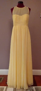 NWT J. Crew Beautiful 100% Silk Chiffon Megan Maxi Lined Dress Pye Vanilla Sz 6 - Picture 1 of 9
