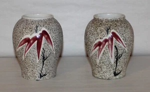 2 Ceramic Planter Pot Vases Sand Finish 3-3/4" D X 5" T Chili's Motif - Picture 1 of 6