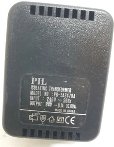 PIL SAFETY ISOLATING SUPPLY TRANSFORMER 24V-0.7A 16.8VA PB-5A2470A - Picture 1 of 4