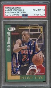 2004 SAGE HIT #45 Andre Iguodala Signed Card AUTO 10 PSA Slabbed - Picture 1 of 2
