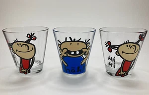 Vintage Leonardo Trinkglas Kinder Set (3) Cartoon Kinder Kinderglaser Deutschland 6 Unzen - Bild 1 von 14
