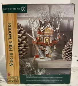 Dept 56 North Pole Woods Santa's Retreat 56883 Vintage Retired READ DESC.. - Picture 1 of 12