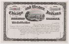 Certyfikat giełdowy Chicago & Western Indiana Railroad Company