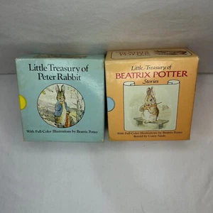 2 Vintage Box Sets "LITTLE TREASURY BEATRIX POTTER STORIES" Mini Board Bücher - Bild 1 von 10