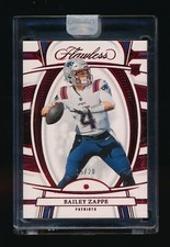 BAILEY ZAPPE 2022 PANINI FLAWLESS RUBY PARALLEL RC ROOKIE CARD #/20 *PATRIOTS*