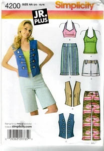 2006 Juniors  Sewing Pattern U-Pick Sizes 5-16, Plus 15-26 Simplicity 4200 OOP - Picture 1 of 3
