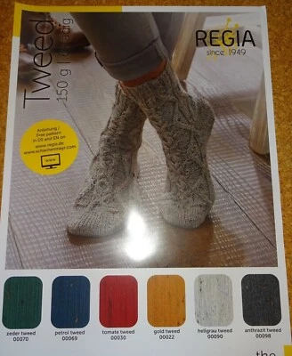 86,33 €/1 kg Regia 6-fach Tweed Sockenwolle 150 g Strickgarn Schachenmayr - Bild 1 von 2