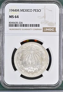 1944M Mexico Peso NGC MS 64 - Picture 1 of 4