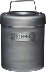 KitchenCraft INDCOFFEE Industrial Kitchen Vintage-Style Metal Coffee Canister, 1 - Picture 1 of 3