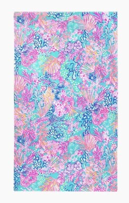 Новый с Ярлыками Lilly Pulitzer негабаритный бассейн/пляж полотенце, 40 x большой, великолепие в песке - Изображение 1 из 3