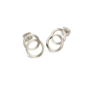 Boccia Schmuck Ohrstecker Titan Reintitan 15X11mm 05026-01 Kreise für allergiker - Picture 1 of 1