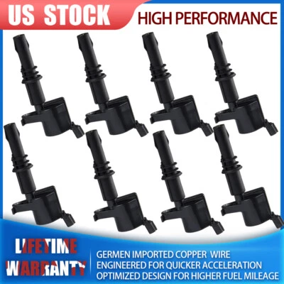 Paquete de 8 bobinas de encendido DG511 aptas para Ford F-350 Super Duty 2005-2008 6,8 L V10 FD508 EE. UU. Foto 1 de 4