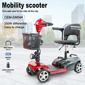 Detachable 4 Wheels Mobility Scooter Power Wheel Chair Electric Device 24v 12AH - Picture 1 of 18