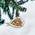 Nova Scotia Duck Tolling Retriever Puple Dog Christmas Ornament, Dog Memorial