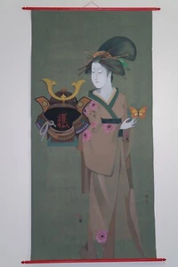 Samurai Helmet - original painting on canvas - Picture 1 of 1