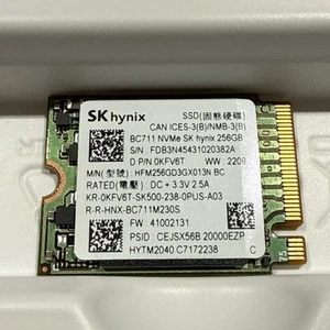 SK Hynix BC711 HFM256GD3GX013N 256GB NVMe PCIe M.2 2230 SSD 97% Health - Afbeelding 1 van 3
