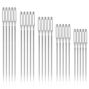 50 Pcs Sewing Needles Large Eye Hand Sewing, 5 Sizes Embroidery Needles, Hand... - Picture 1 of 6