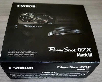 Canon PowerShot G7 X Mark III 20.1MP Point & Shoot Digital Camera New Black - Image 1 of 4
