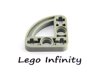 6 LEGO Technic Old Light Grey Half Beam 3x3 Bent 90 Degree w Curved (32249) - Picture 1 of 1
