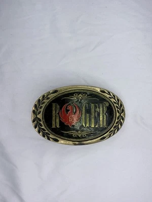Sturm Ruger Solid Brass Belt Buckle Vintage 1983 Baron Buckles Red Phoenix - Image 1 of 4