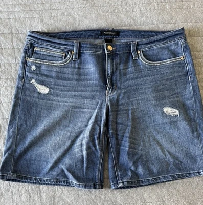 Pantalones cortos de novia White House Black Market para mujer denim azul lavado mediano 14 Foto 1 de 3