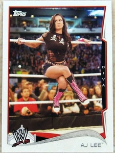WWE AJ LEE 2014 TOPPS WRESTLING TRADING CARD 1 WWF DIVA - Bild 1 von 2