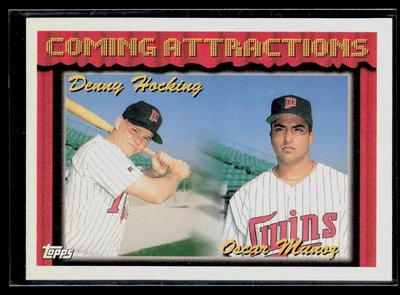 Denny Hocking / Oscar Munoz CA, RC 1994 Topps #771 RC Minnesota Twins - Image 1 of 2