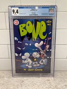 Bone # 1 CGC 9.4 (Cartoon Books, 1993) 2nd Print, Jeff Smith Cover and Art - Bild 1 von 1