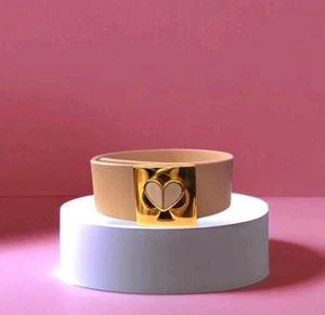 Kate Spade Leather Wrap Bracelet Twistlock Unlock Your Heart Bracelet - Picture 1 of 10