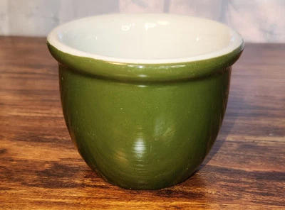 HALL Restaurant Ware - Blanco - Verde - #351 y 1/2 taza de huevo Ramekin - Natillas - 3" Foto 1 de 4