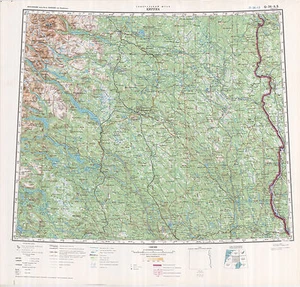 Mappe topografiche militari sovietiche russe - KIRUNA (Svezia) 1:500 000, ed.1976 - Foto 1 di 3