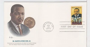 TurtlesTradingPost- Martin Luther King 1979 FDC #1771 Fleetwood Cachet - Picture 1 of 2