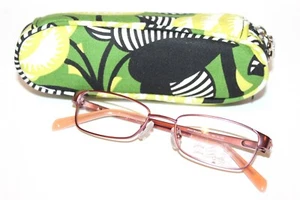 VERA BRADLEY VB MAY PIXIE BLOOMS PINK AUTHENTIC EYEGLASSES KIDS 46-16-130 W/CASE - Picture 1 of 8