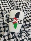 Tasse tasse carte de Palestine drapeau Keffiyeh faite main céramique blanche Ikea Plus cadeau café