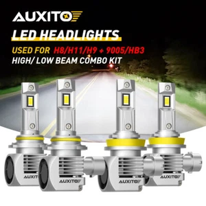 AUXITO 4X 9005 H11 LED Headlight Combo Bulbs 6000K High Low Beam Super White GUS - Picture 1 of 12