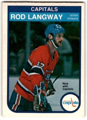 Rod Langway 1982-83 O-Pee-Chee #368 Washington Capitals - Image 1 of 2